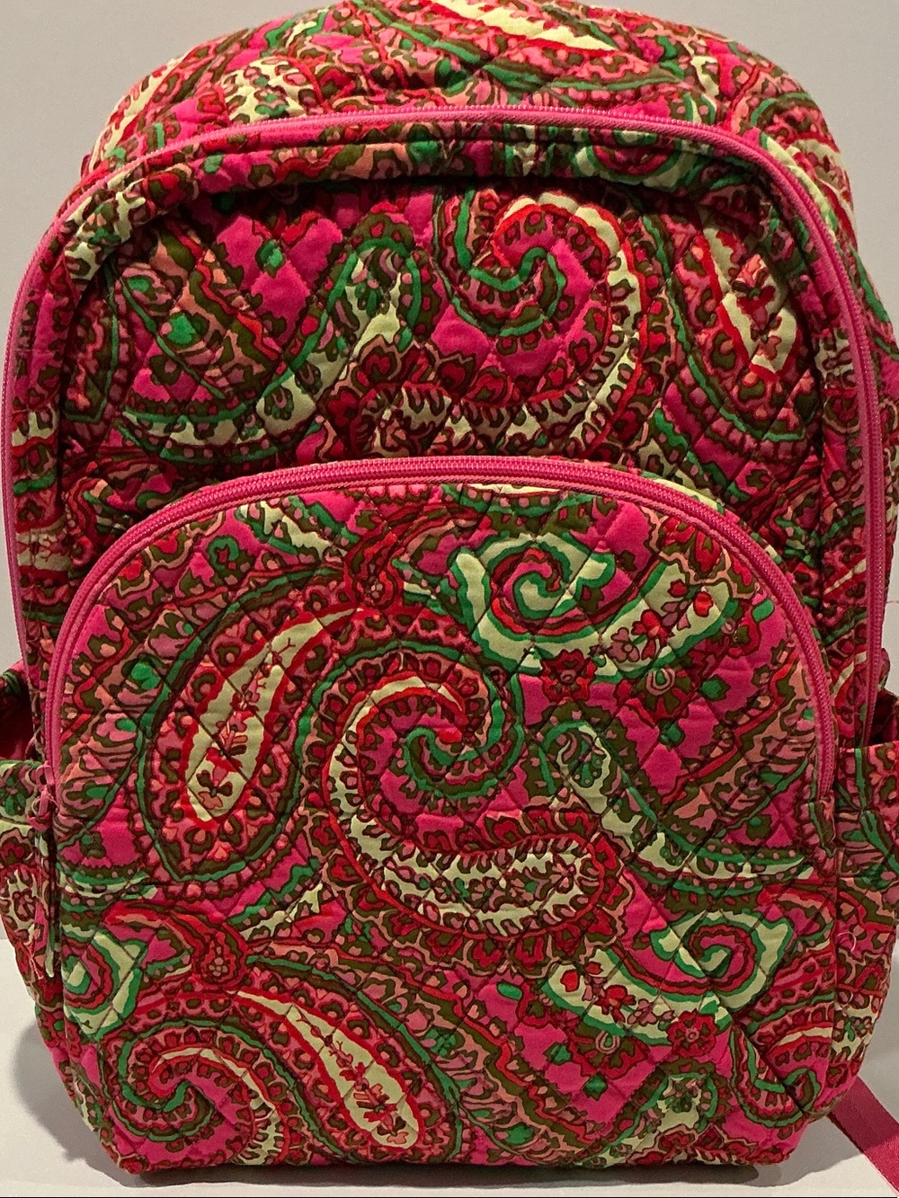 NWT Vera Bradley Paisley extra large Travel Multi Compartment Laptop Backpack.